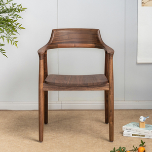 北美黑胡桃广岛椅