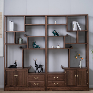 创意书架博古架书柜落地现代简约