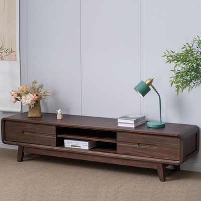 北美黑胡桃实木电视柜